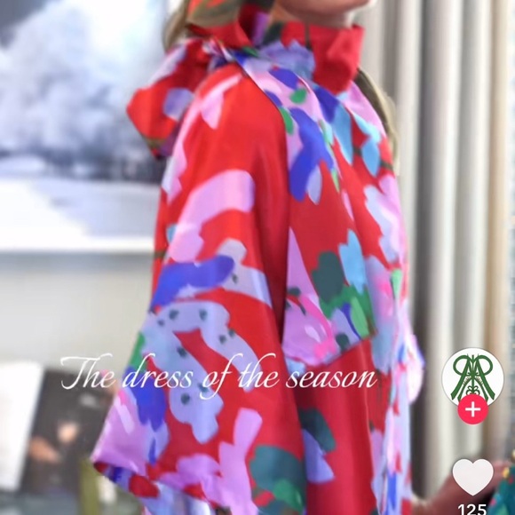 Floral Red Maxi Dress - Picture 5 of 7